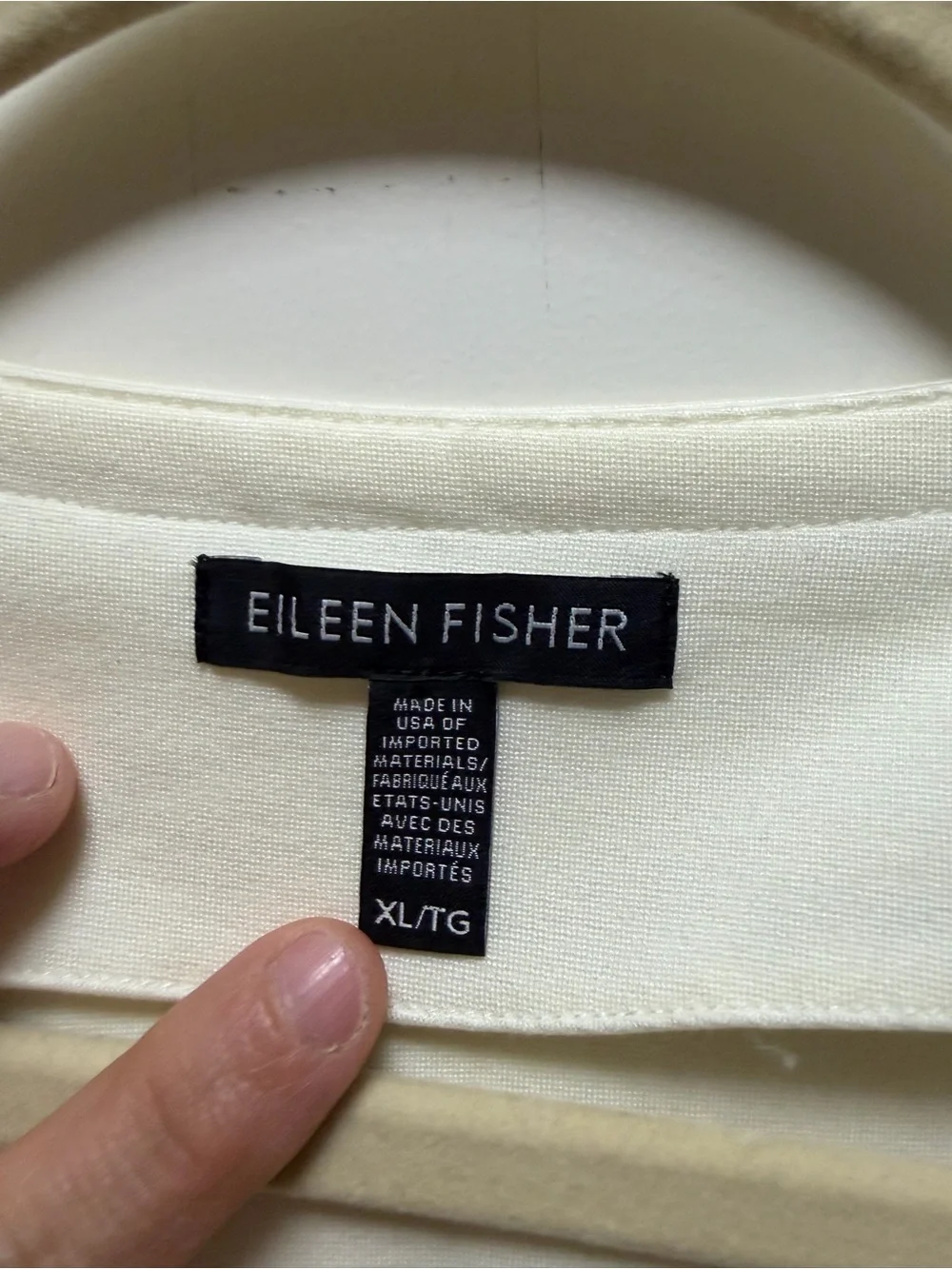 Eileen Fisher Ivory Flex Tencel Ponte asymmetrical zip Jacket Moto Minimalist XL